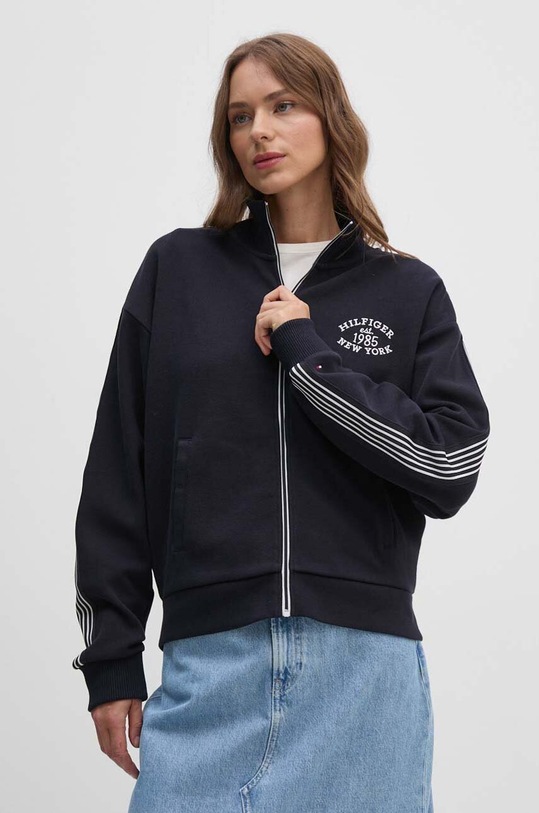 Tommy Hilfiger bluza aplikacja granatowy WW0WW42077