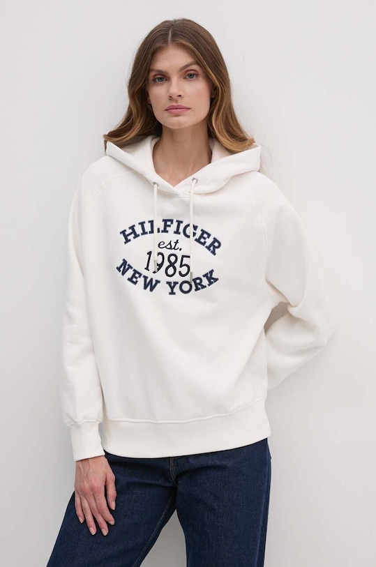 Tommy Hilfiger bluza imprimeu bej WW0WW42098