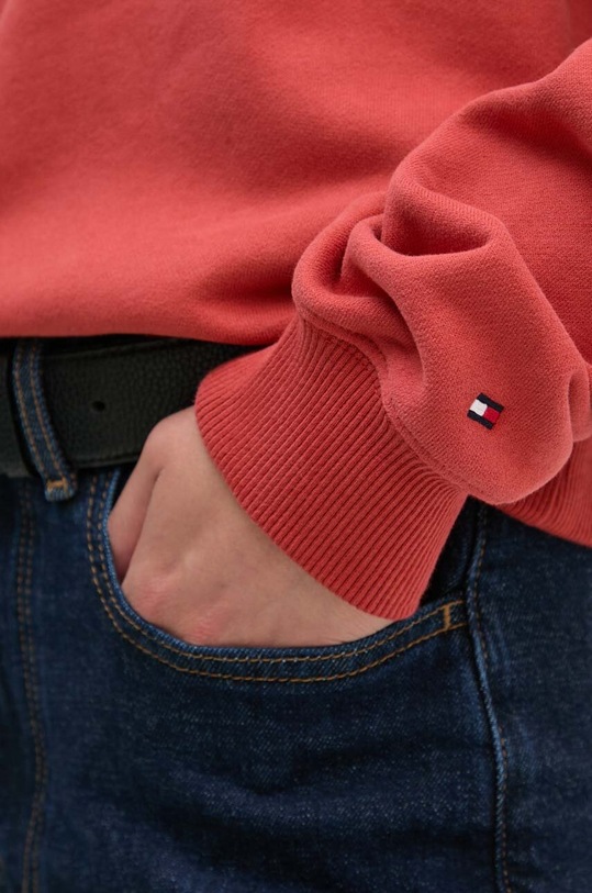 Bavlněná mikina Tommy Hilfiger WW0WW42615 červená
