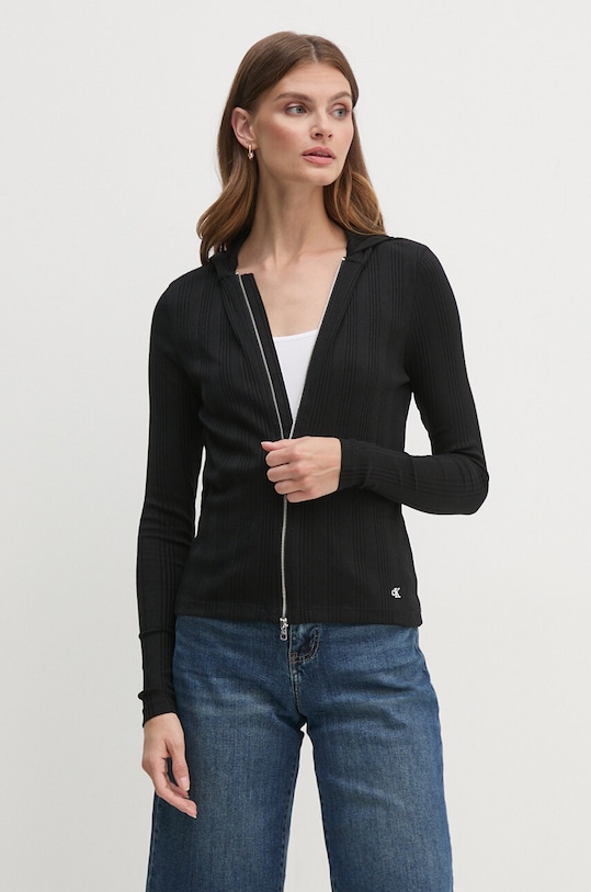 Calvin Klein Jeans bluza negru J20J223550