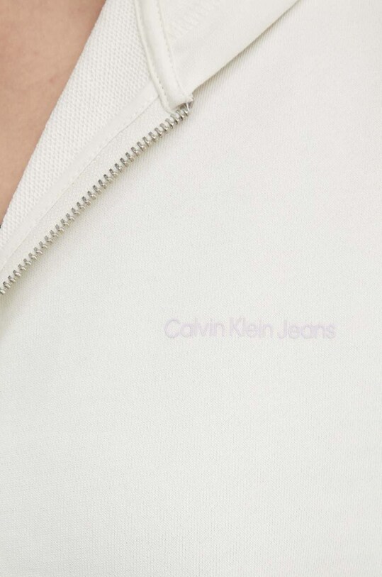 Βαμβακερή μπλούζα Calvin Klein Jeans J20J223533 μπεζ