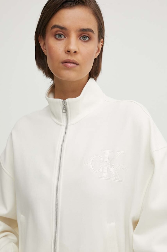 Μπλούζα Calvin Klein Jeans απλικέ μπεζ J20J223922