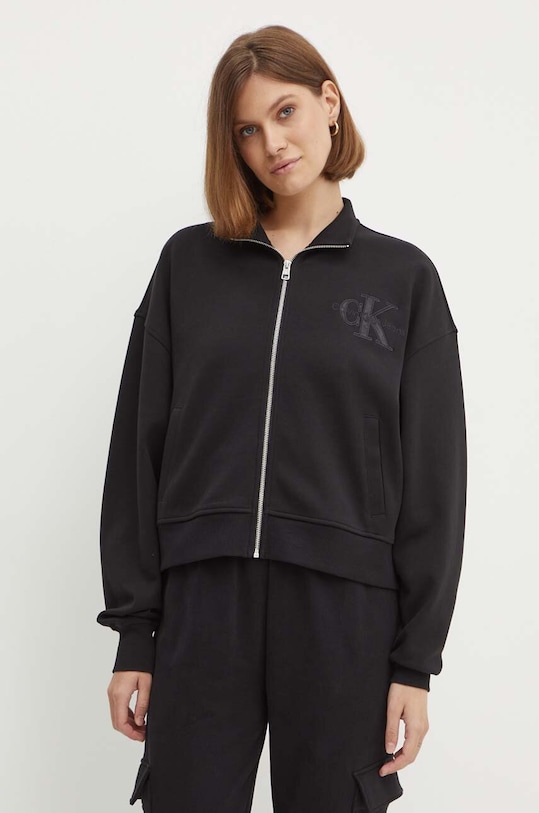 Calvin Klein Jeans bluza imprimeu negru J20J223922
