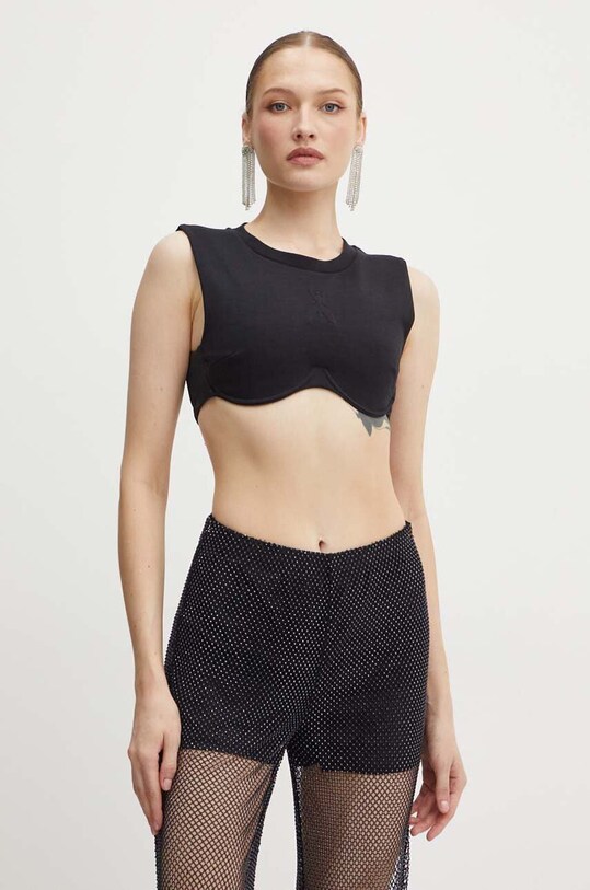 Топ Patrizia Pepe casual чорний 8M1646.J219