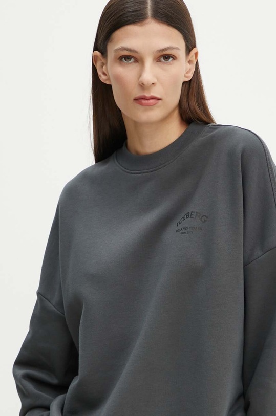 Iceberg bluza bawełniana szary E041.6317