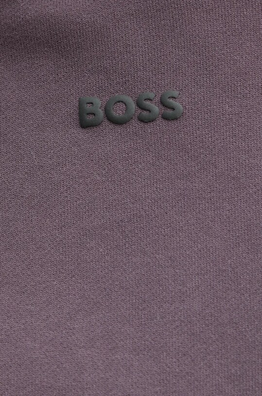 BOSS Orange bluza bawełniana 50519524 fioletowy