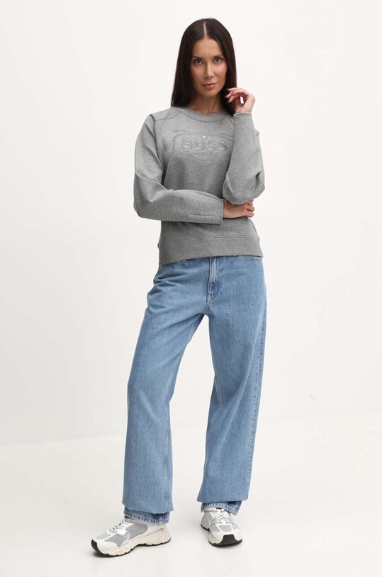 Кофта BOSS 50518770 серый AW24