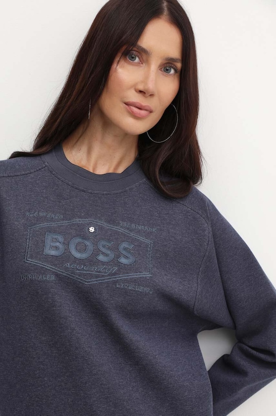 BOSS bluza imprimeu albastru 50518770