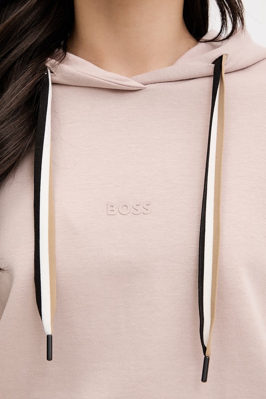 Mikina s kapucňou BOSS béžová 50524760