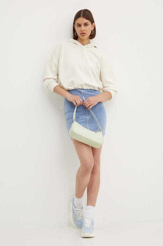 Hugo Blue hanorac de bumbac 50520122 bej AW24