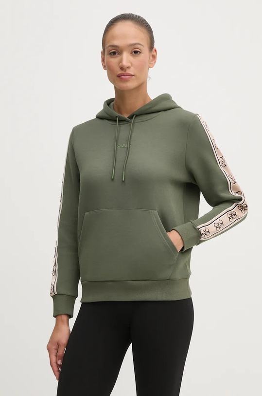 Guess bluza CARLA imprimeu verde V4YQ11.KB3P2