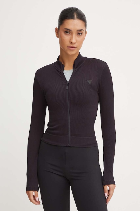 Guess bluza SARA z elastanem czarny V4YP01.Z3F90