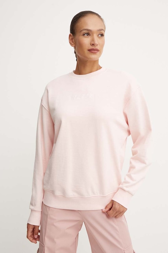 Bavlněná mikina Guess RGINE V4YQ09.KC6W1 růžová AW24