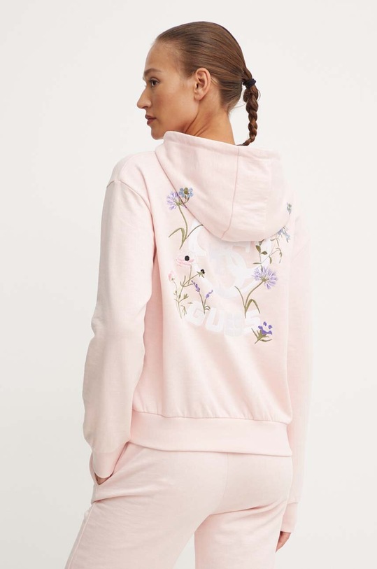 Guess bluza bawełniana RGINE różowy V4YQ10.KC6W1
