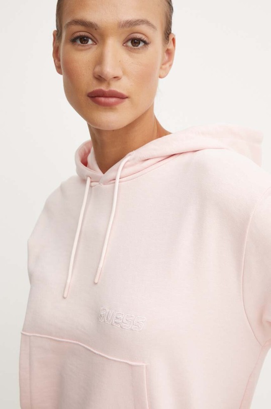 Guess bluza bawełniana RGINE V4YQ10.KC6W1 różowy