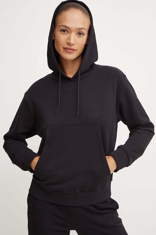 Guess bluza bawełniana RGINE V4YQ10.KC6W1 czarny AW24