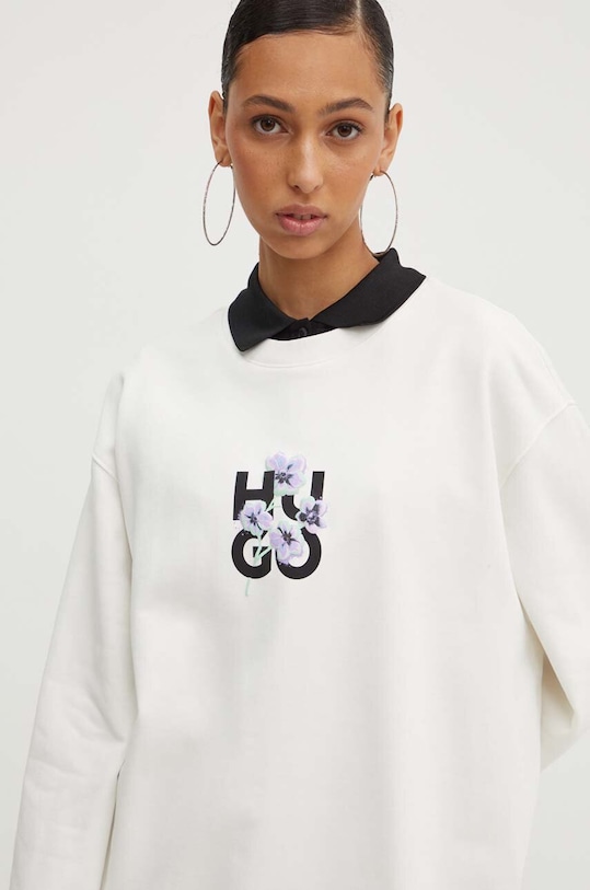 HUGO hanorac de bumbac bej 50520308