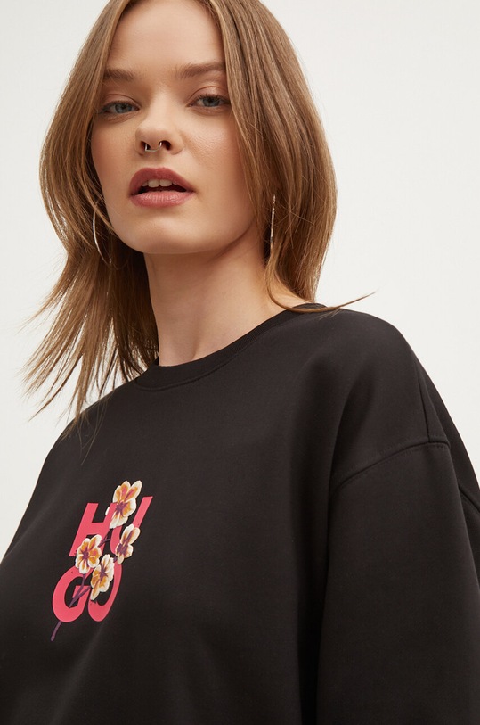 Bavlněná mikina HUGO černá 50520308