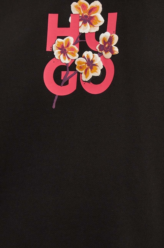 Bavlněná mikina HUGO 50520308 černá