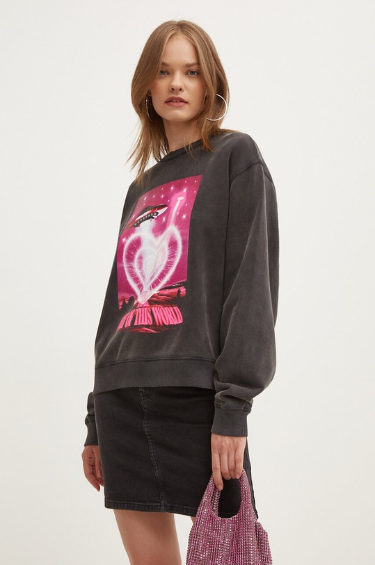 HUGO felpa in cotone senza grigio 50521071