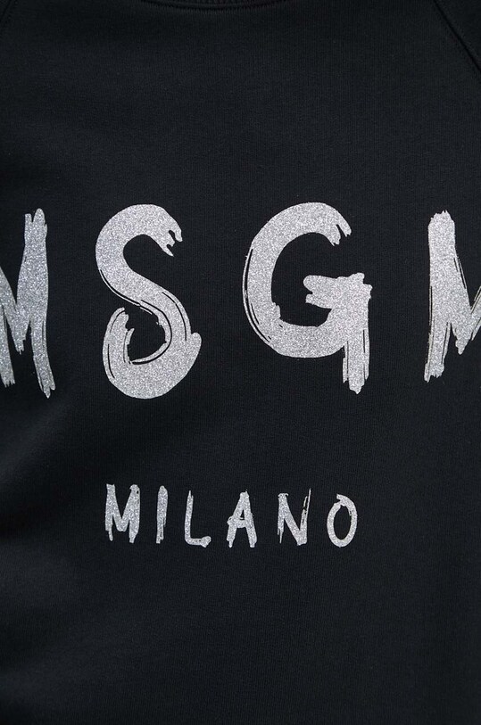 Bavlnená mikina MSGM 3741MDM513G.247799 čierna