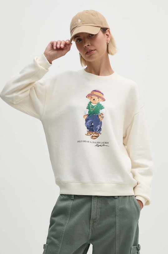 Polo Ralph Lauren pamut melegítőfelső pamut bézs 211935618