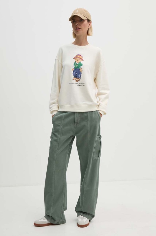 Polo Ralph Lauren pamut melegítőfelső 211935618 bézs AW24