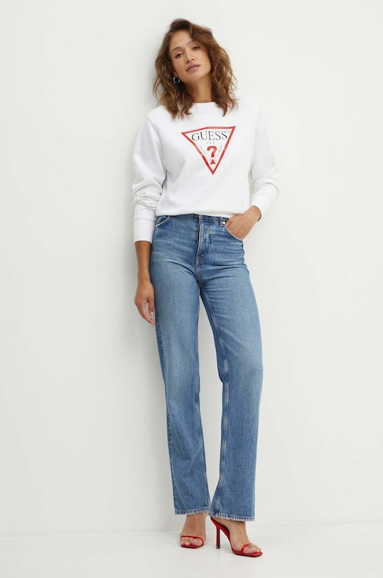 Μπλούζα Guess W2YQ16.KBA11 λευκό AW25