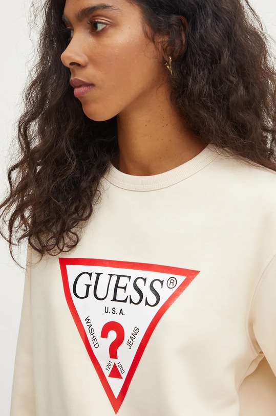 Mikina Guess béžová W2YQ16.KBA11