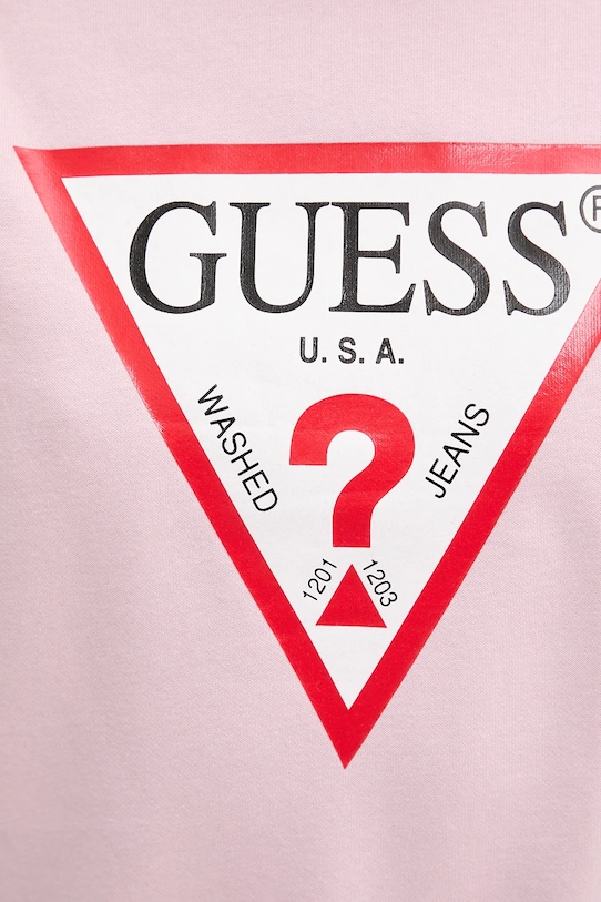 Guess bluza różowy W2YQ16.KBA11