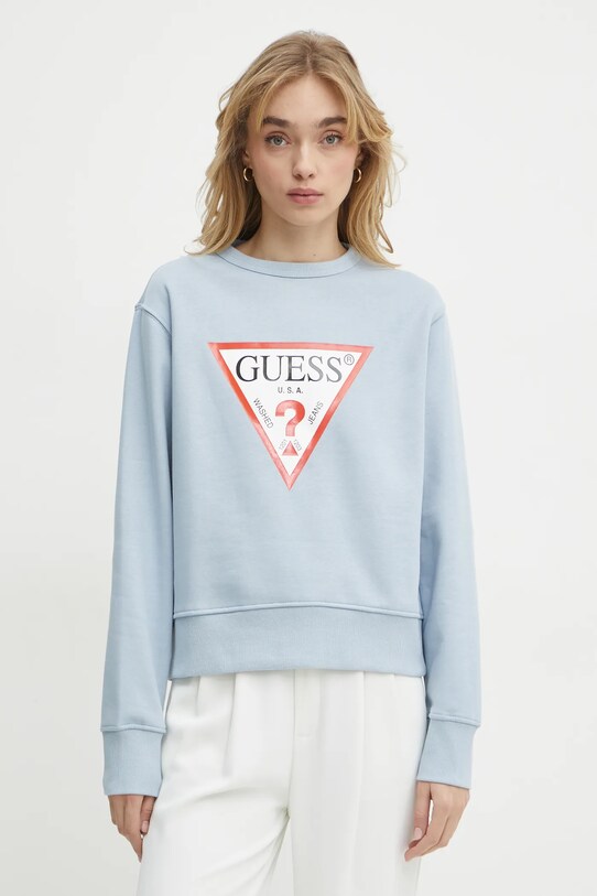 Кофта Guess голубой W2YQ16.KBA11