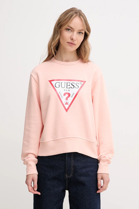 Guess bluza portocaliu W2YQ16.KBA11