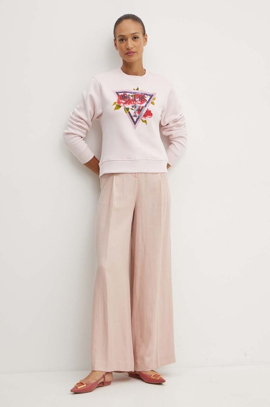 Кофта Guess ROSES W4YQ26.K9Z21 рожевий AW24