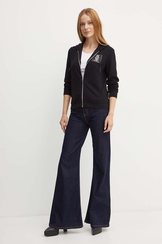 Кофта Armani Exchange 6DYM79.YJEGZ чорний AW24