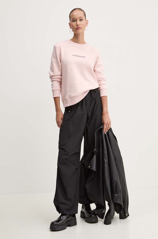 Mikina Guess Jeans W4YQ10.KC811 růžová AW25