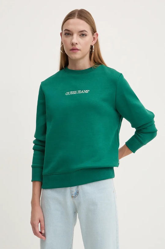 Guess Jeans felpa senza verde W4YQ10.KC811