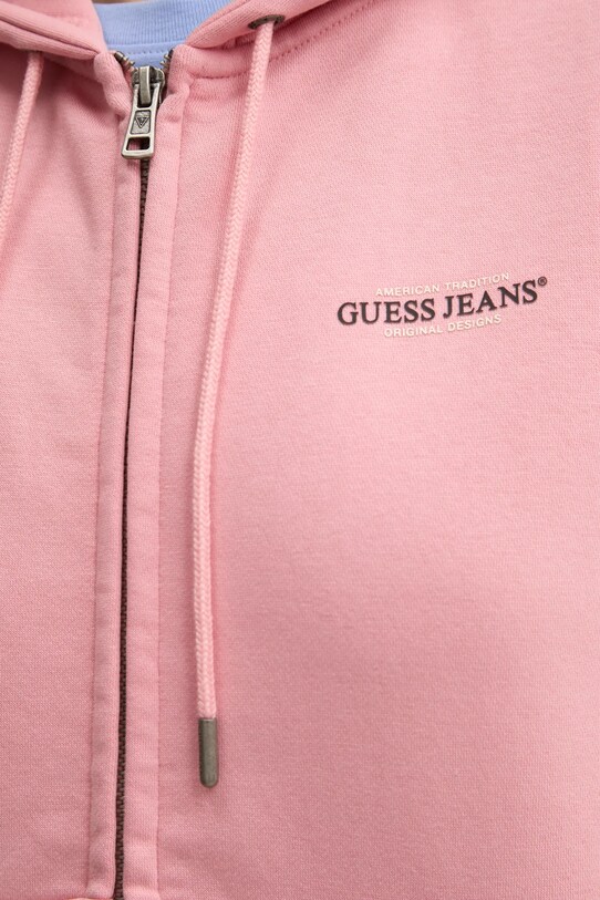 Mikina Guess Jeans W4YQ13.KC811 ružová