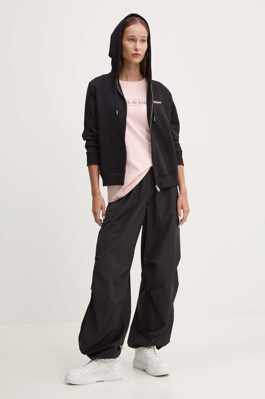 Mikina Guess Jeans W4YQ13.KC811 čierna AW24
