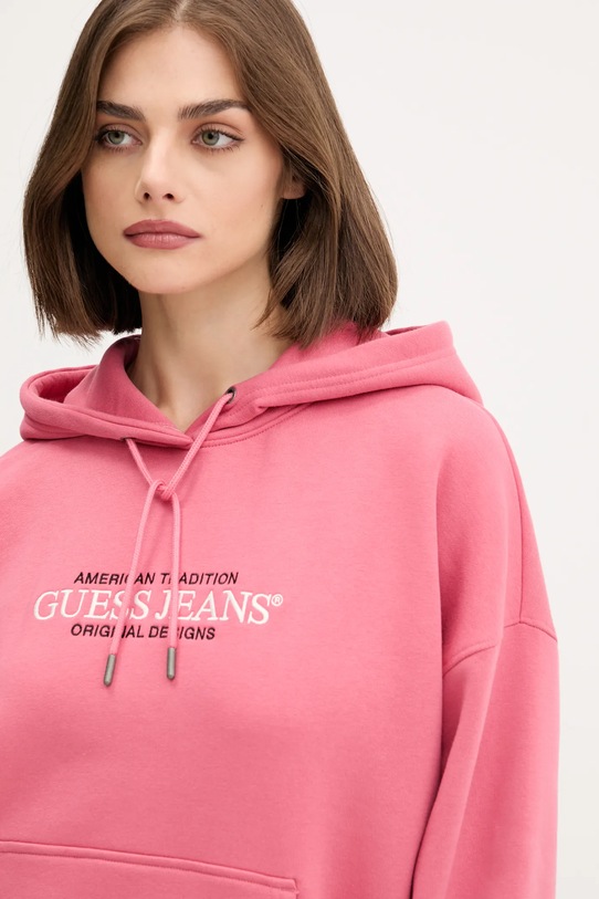 Кофта Guess Jeans рожевий W4YQ15.KC811