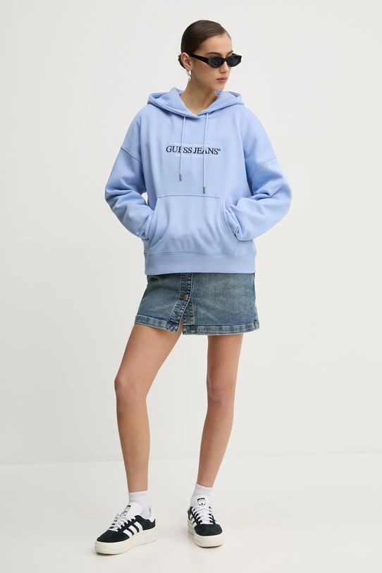 Μπλούζα Guess Jeans W4YQ15.KC811 μπλε AW24