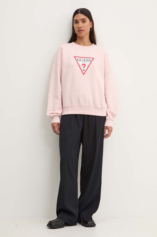 Кофта Guess Jeans W4YQ00.KC811 рожевий AW24