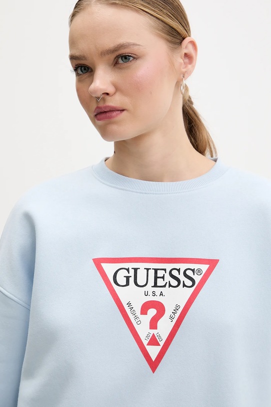 Guess Jeans bluza niebieski W4YQ00.KC811