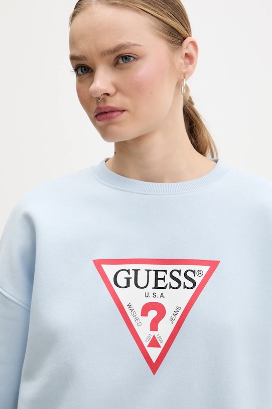 Guess Jeans bluza niebieski W4YQ00.KC811