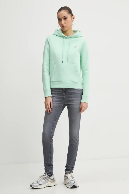 Μπλούζα Guess Jeans W4YQ04.KC811 πράσινο SS25