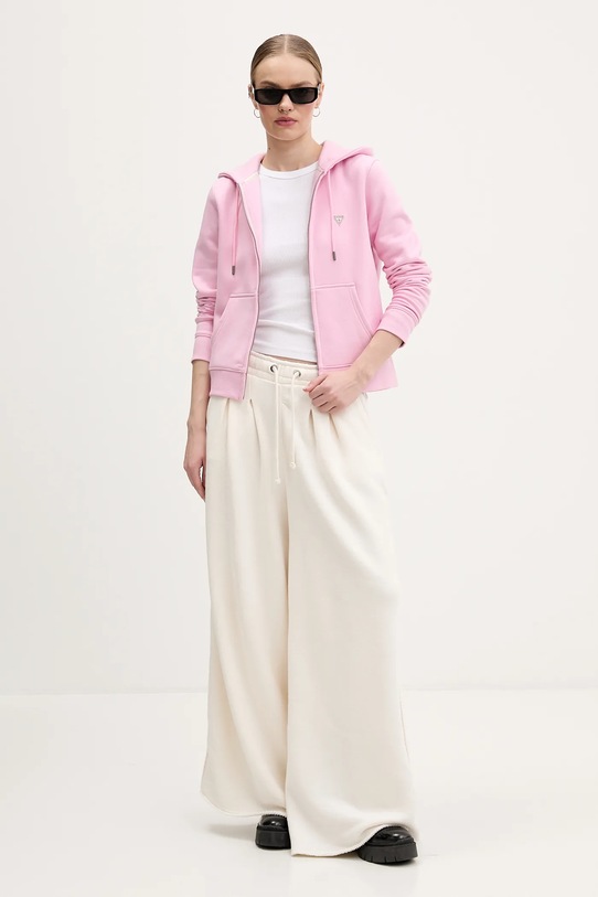 Guess Jeans bluza W4YQ03.KC811 różowy AW25