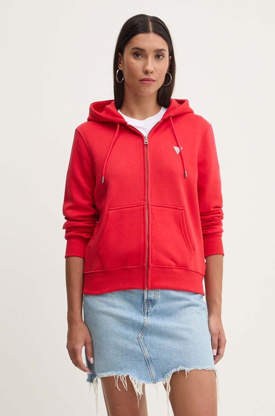 Guess Jeans bluza czerwony W4YQ03.KC811
