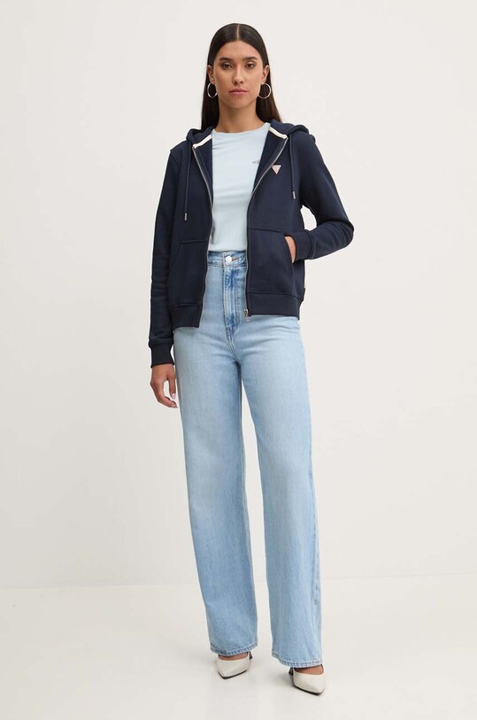 Mikina Guess Jeans W4YQ03.KC811 tmavomodrá SS25