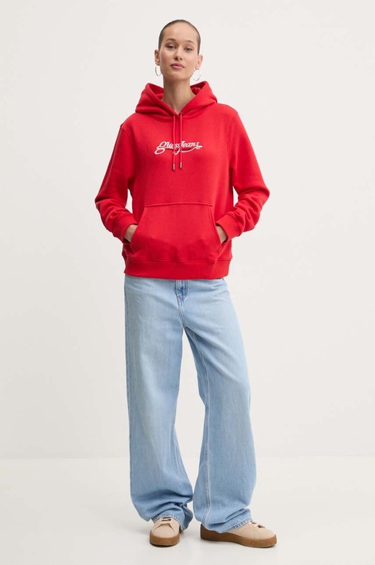 Dukserica Guess Jeans W4YQ12.KC811 crvena AW24
