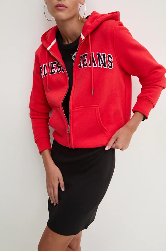 Mikina Guess Jeans W4YQ14.KC811 červená