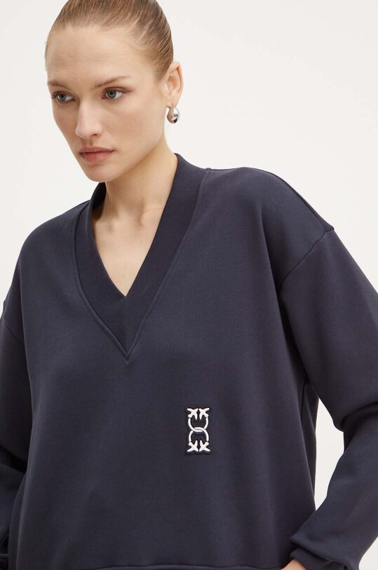 Bavlněná mikina Pinko námořnická modř 103724.A23C